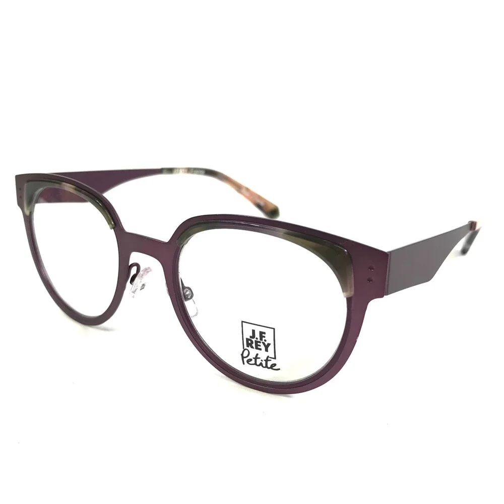 J. F. Rey Petite Eyeglasses Frames PM097 9171 Matte Purple Tortoise 47-20-140